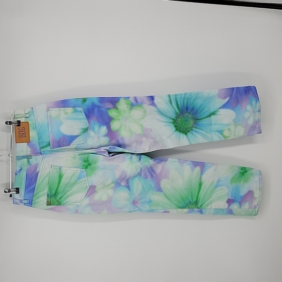 NWT BDG Urban Outfitters Women’s Floral Multicolor Tie Dye Cowboy Jeans Size 27 - Picture 5 of 17